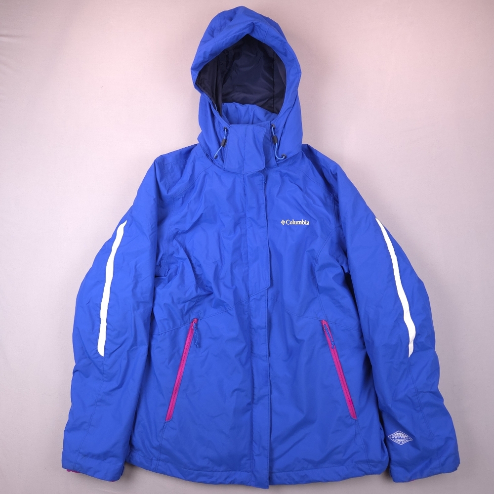 Columbia Omni-Heat Interchange 3-in-1 Jacket Women’s‎ M Blue Pink Liner